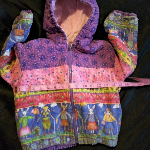 Multi colored Toddler girl winter coat. 4T - Picture 8 of 10